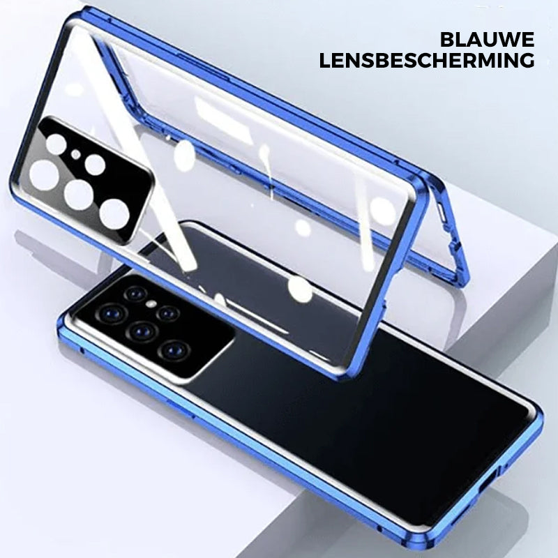 Lisslune | Magnetic Tempered Glass Dual-Sided Phone Case for Samsung