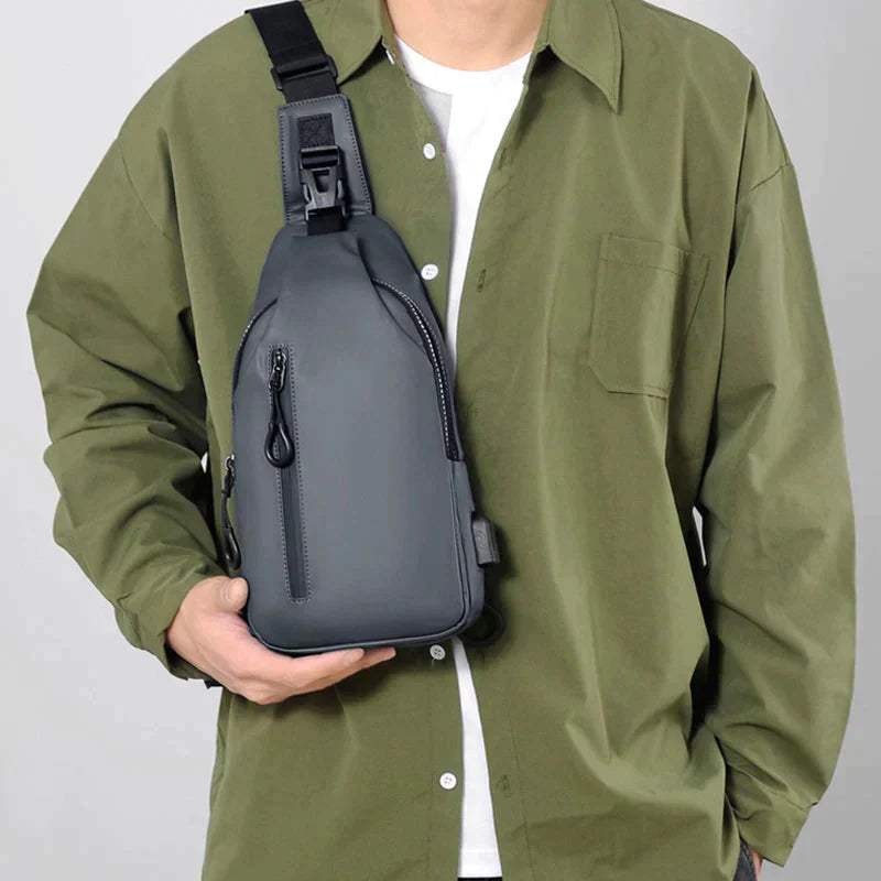 Lisslune | UrbanShield Waterproof Crossbody Bag with Anti-Theft Design