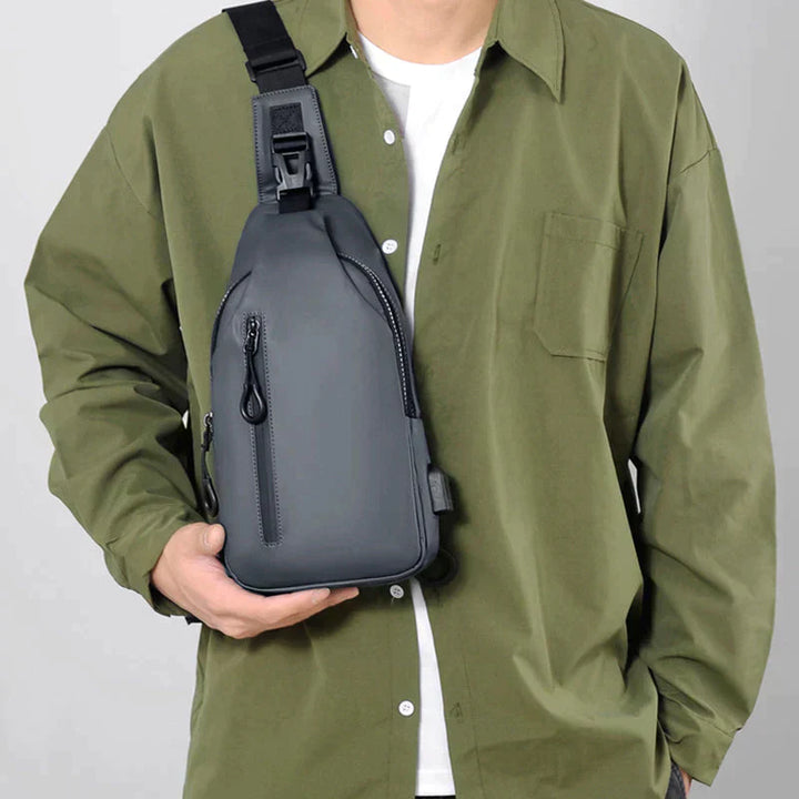 Lisslune | UrbanShield Waterproof Crossbody Bag with Anti-Theft Design