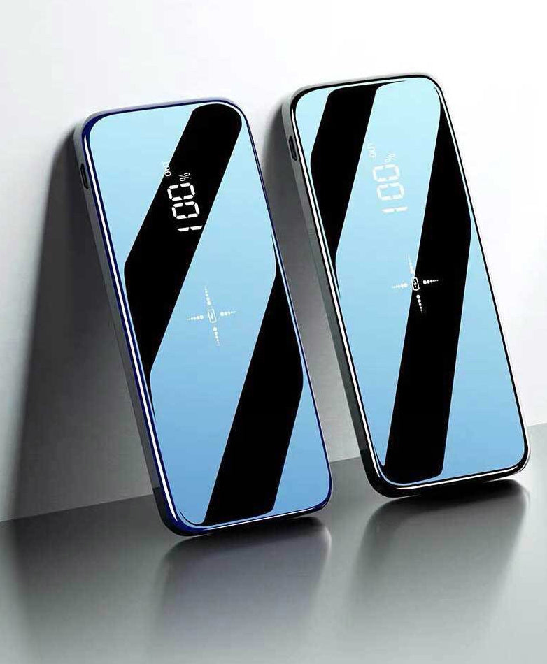 Lisslune | Portable Wireless Ultra-thin 10000mAh Power Bank With Digital LCD Display Full Screen, Charge Three Phones Simultaneously