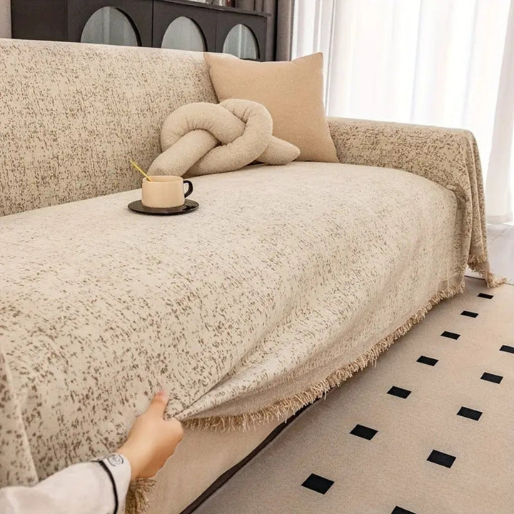 Lisslune | Speckled Pattern Chenille Sofa Cover