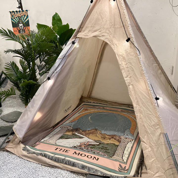 Lisslune | Moon Tarot Tapestry Blanket