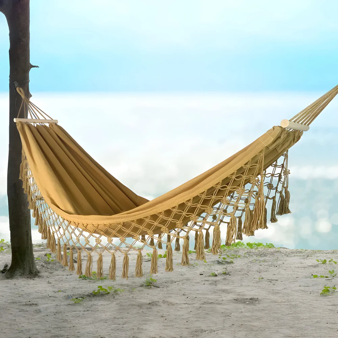 Lisslune | Luxury Hammock – Comfortable and Sturdy Hammock for Garden, Balcony and Camping