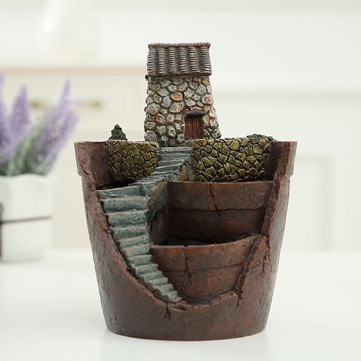 Lisslune | Succulent decorative flower pot for mini garden – Bonsai planting pot for micro landscape and garden
