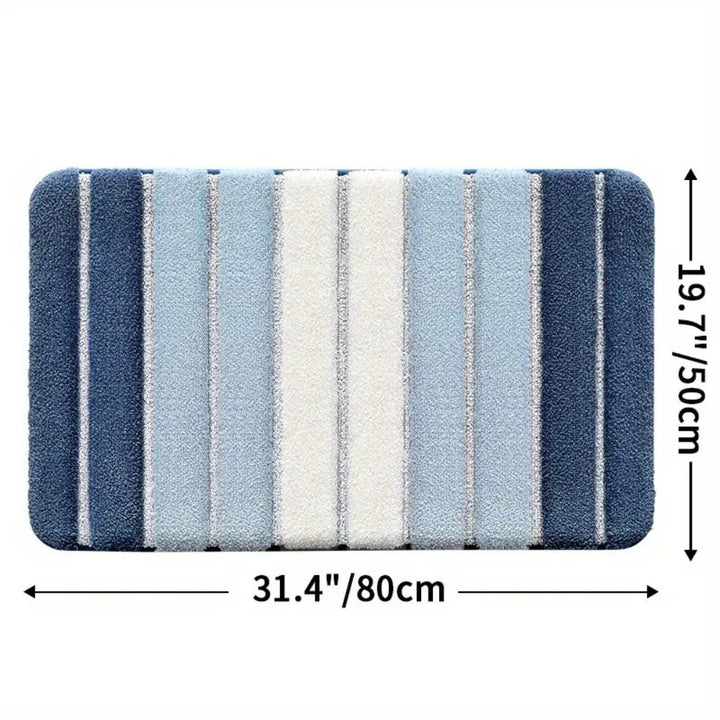 Lisslune | Lumiere Striped Absorbent Bath Mat