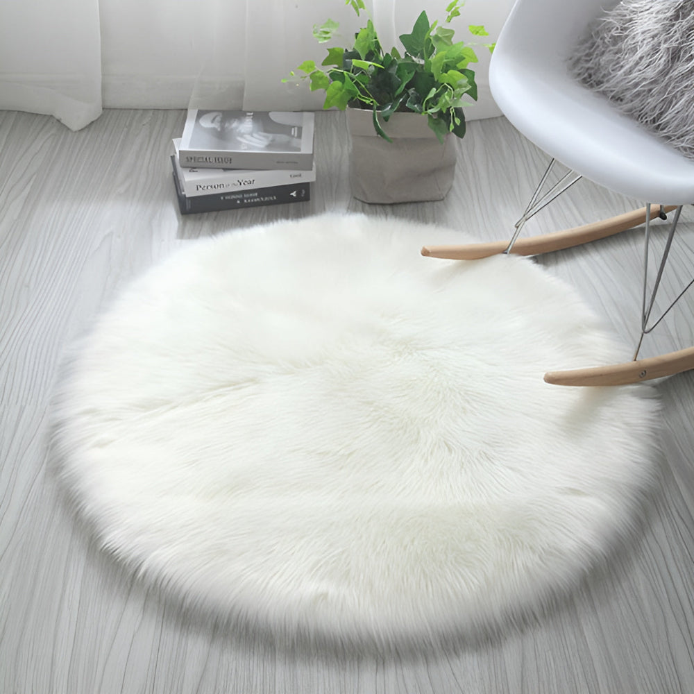 Lisslune | Round Cloud Soft Plush Rug