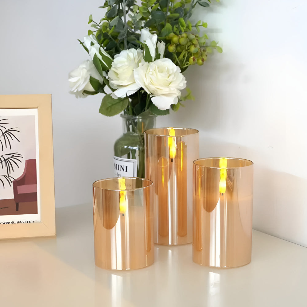 Lisslune | Ethereal 3D Flameless Candle | 3pcs Set