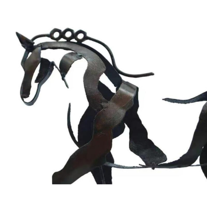 Lisslune | Handmade Adonis Metal Horse Sculpture