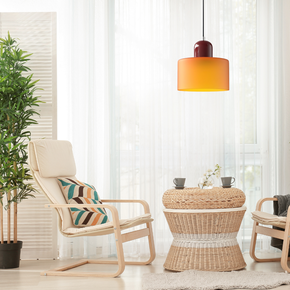 Lisslune | Glass Cylinder Pendant Light