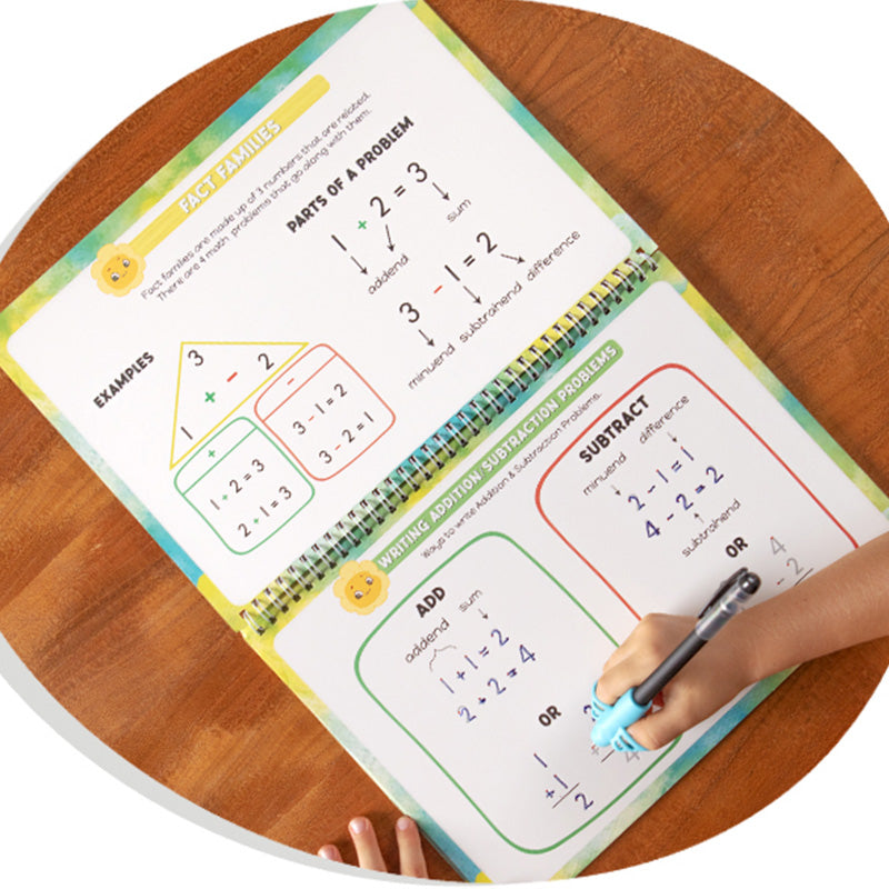 Lisslune | Reusable ribbed handwriting workbooks