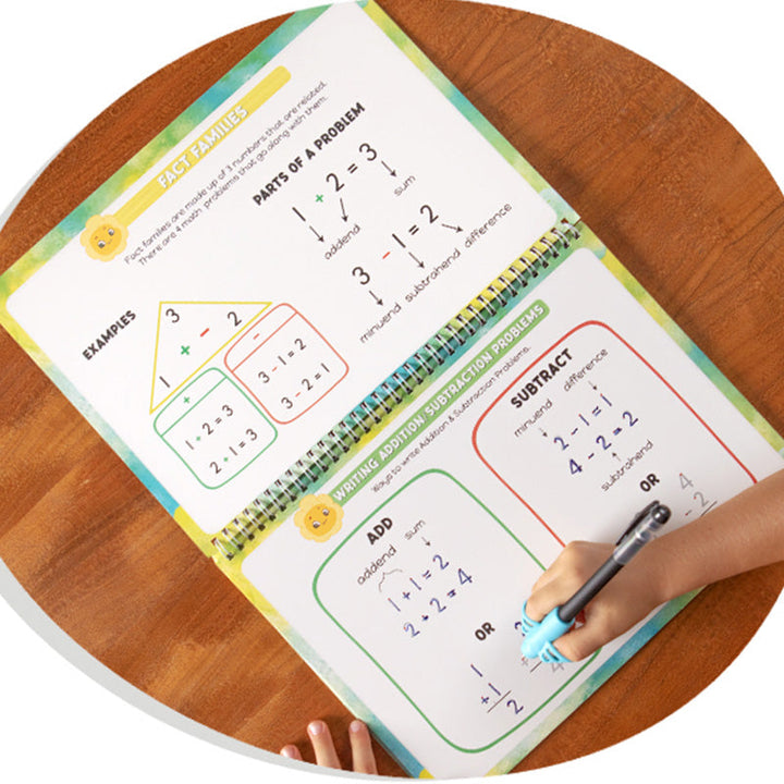 Lisslune | Reusable ribbed handwriting workbooks