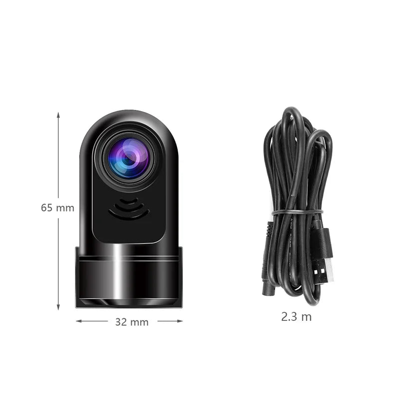 Lisslune | 1080P HD 360° Rotating Mini ADAS Dashcam
