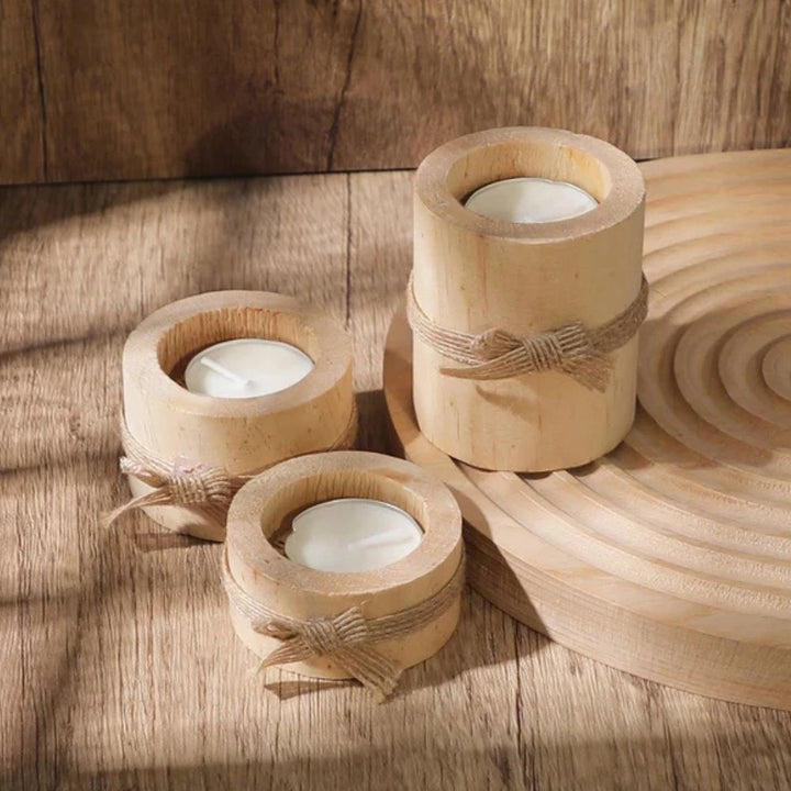 Lisslune | Bamboo Essence Candle Holders | 3 sets