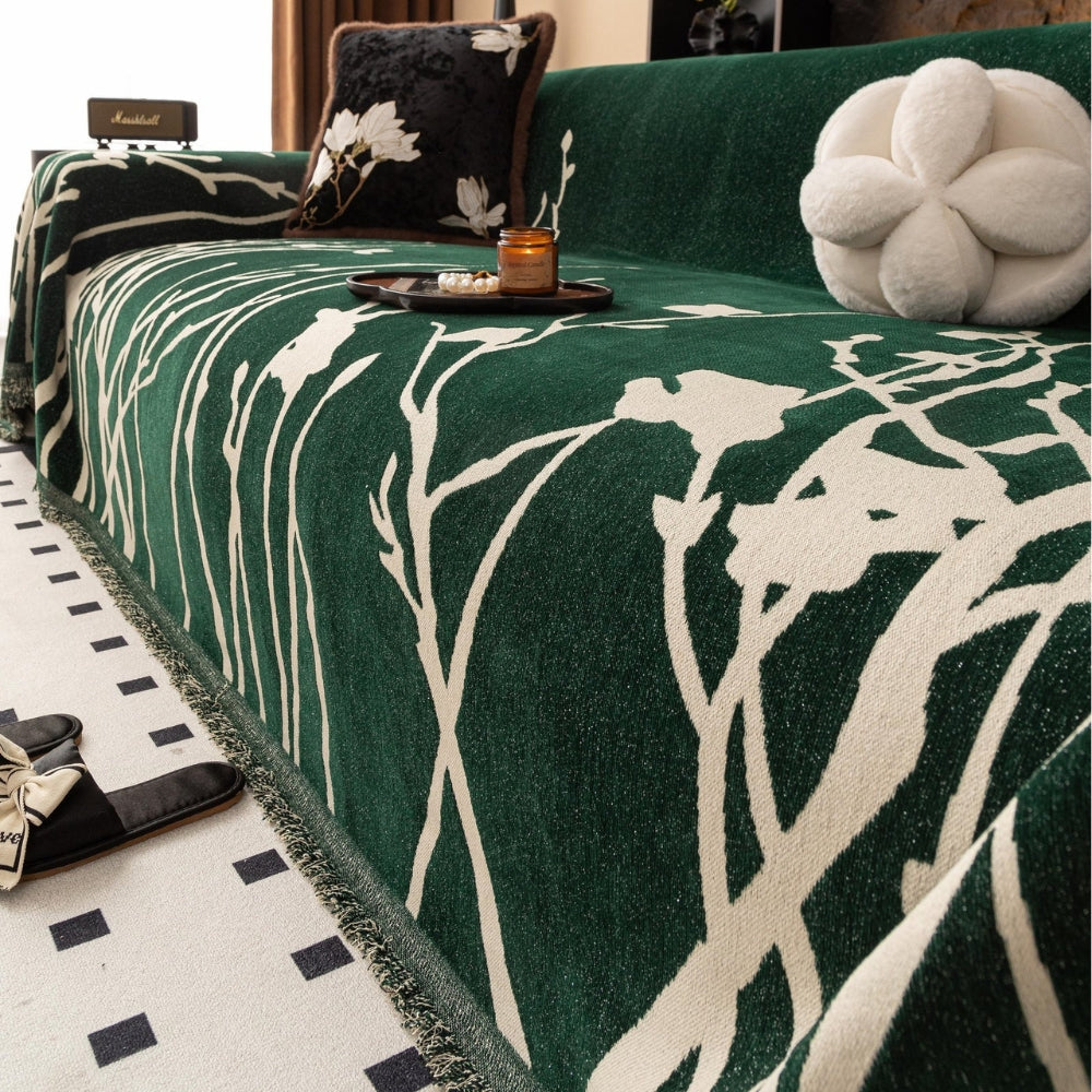 Lisslune | Twilight Branches Chenille Sofa Cover