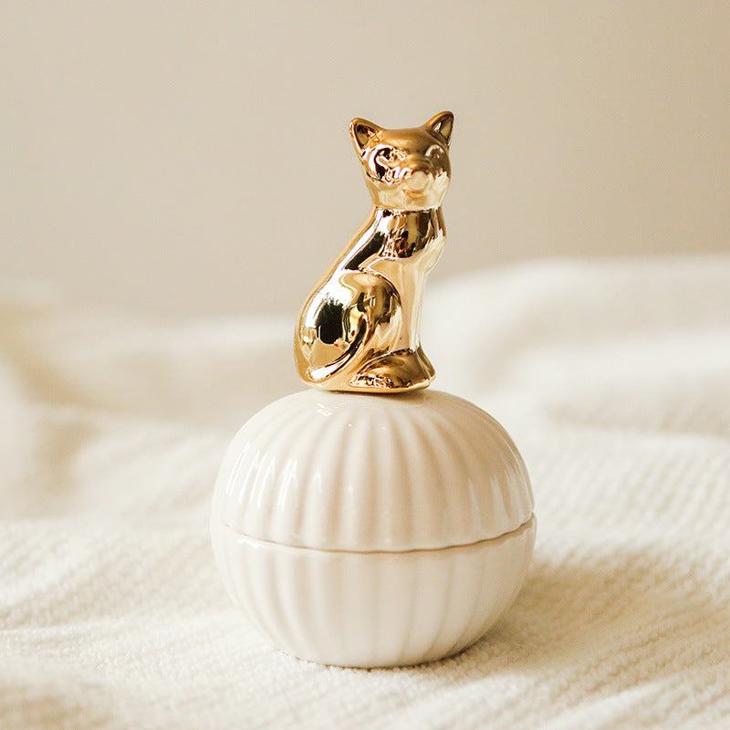 Rynx Elegance Animal Figurine Handle Jewelry Storage Box
