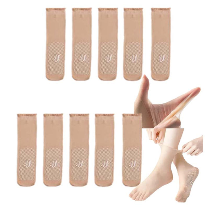 Lisslune | Spring Summer Invisible Non-Slip Crystal Silk Socks