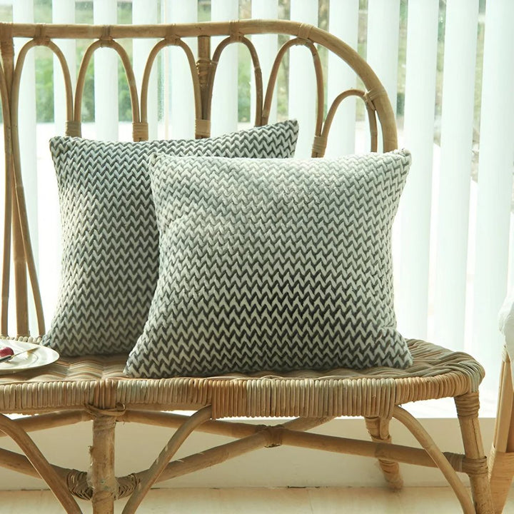 Lisslune | Lush Chevron Cushion Covers