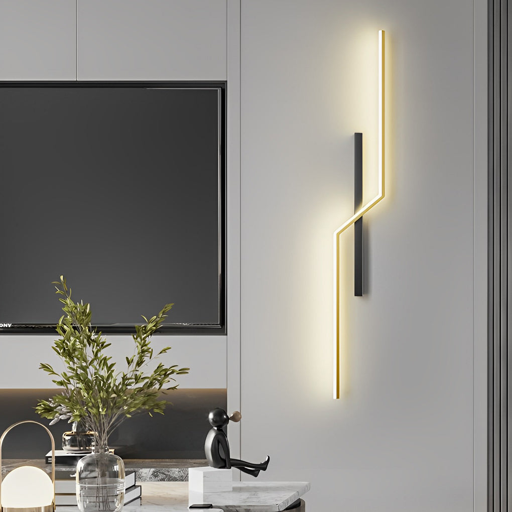 Lisslune | Lines Creative LED Modern Minimalist Wall Lamp Decorative Wall Lights Lighting