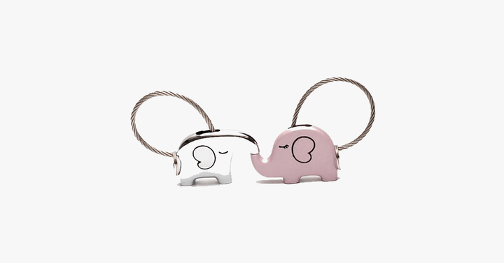 Lisslune | Elephant Love Keychain Set