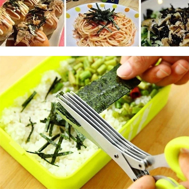 Lisslune | 5 Layers Stainless Steel Multifunctional Kitchen Scissors