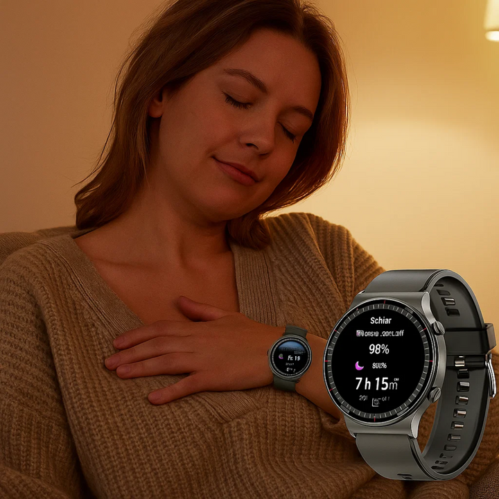 Lisslune | CardioSense – Medical ECG Smartwatch with Osram Sensor & 24/7 Health Monitoring