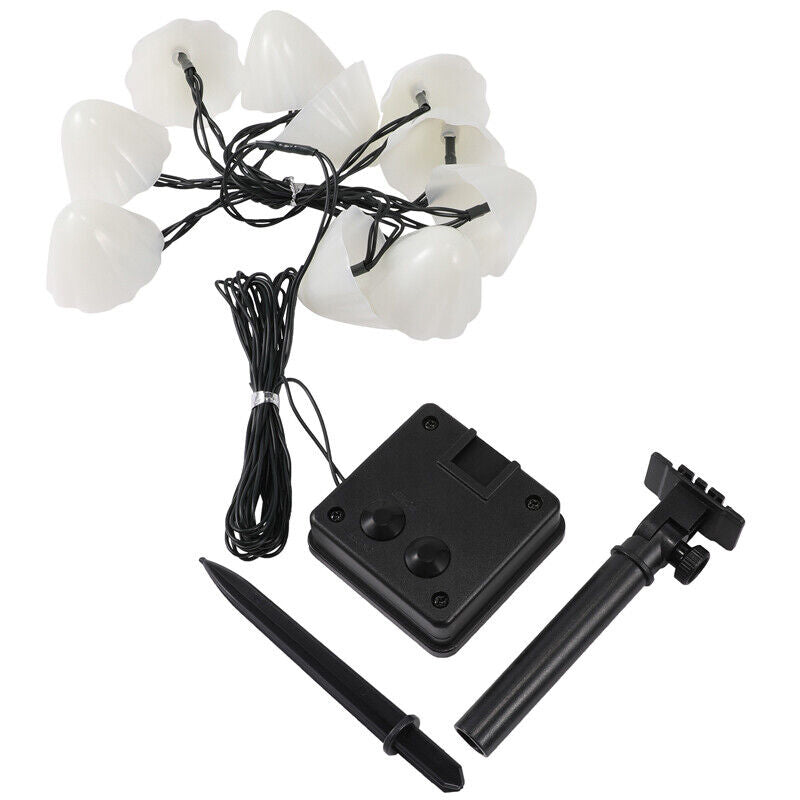 Lisslune | LED Solar String Lights Ground Stake Mushroom Lights