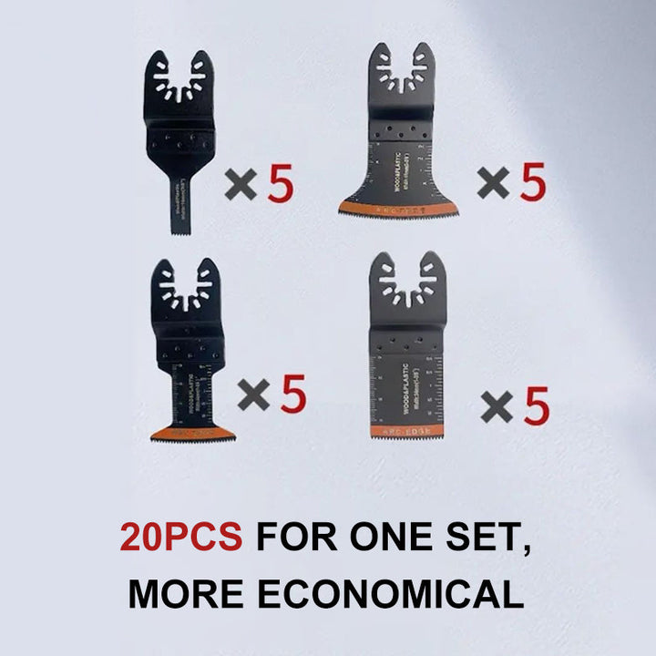 Lisslune | Curved Edge Oscillation Tool Blades (20 pieces)