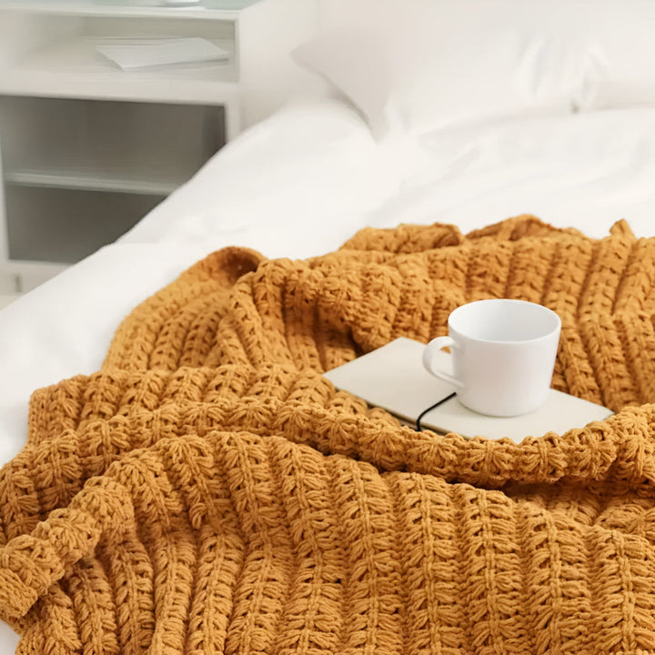 Lisslune | Vintage Chunky Knit Blanket