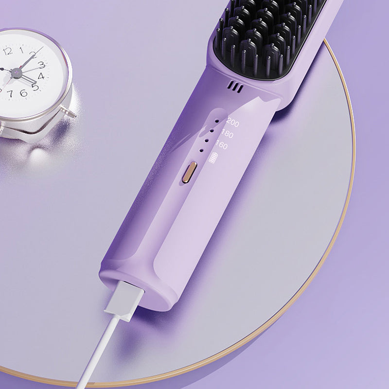 Lisslune | Portable negative ion hair straightener comb