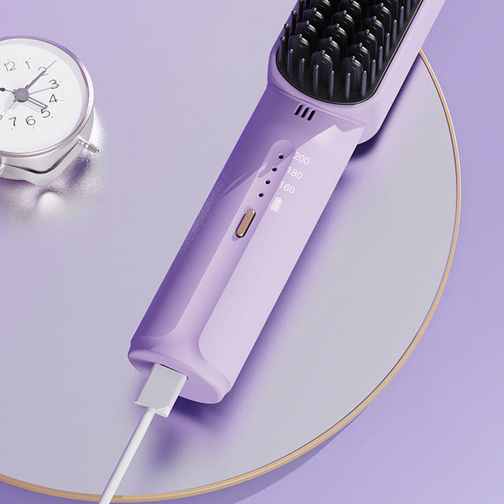 Lisslune | Portable negative ion hair straightener comb