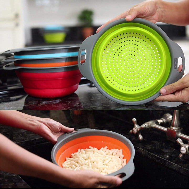Lisslune | Silicone Foldable Drain Basket/Laundry Basket