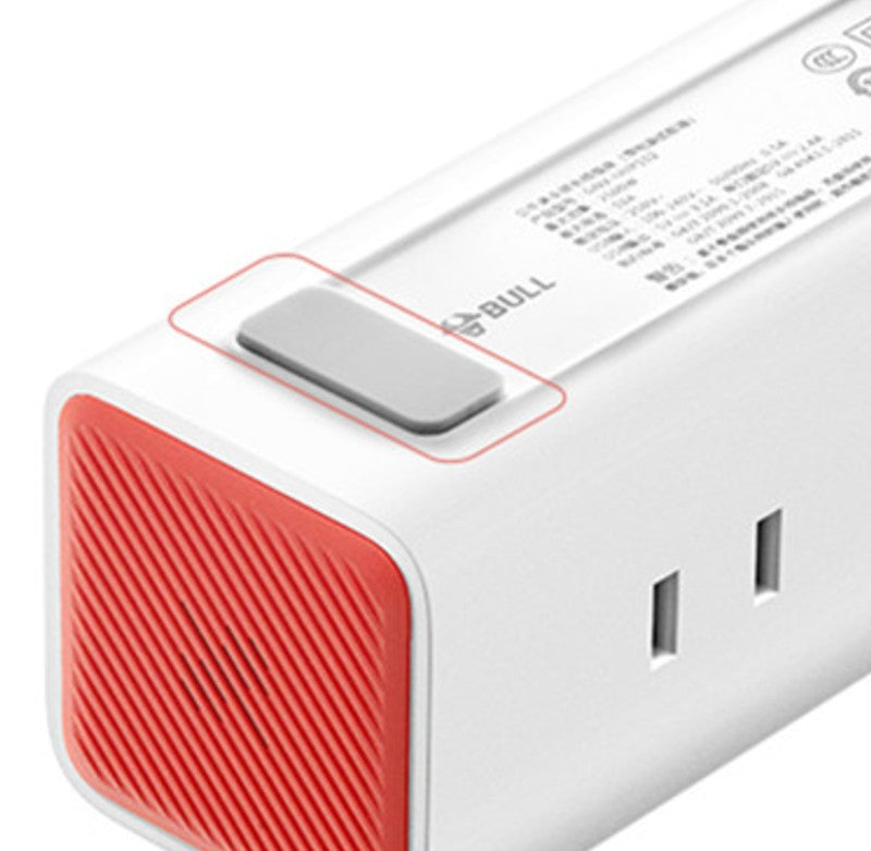 Lisslune | 3-in-1 USB Charger, Power Strip, Alarm Clock, with Adjustable Light, 3 USB Ports & 2 Outlets, for Bedside, Home, Hotel, Office