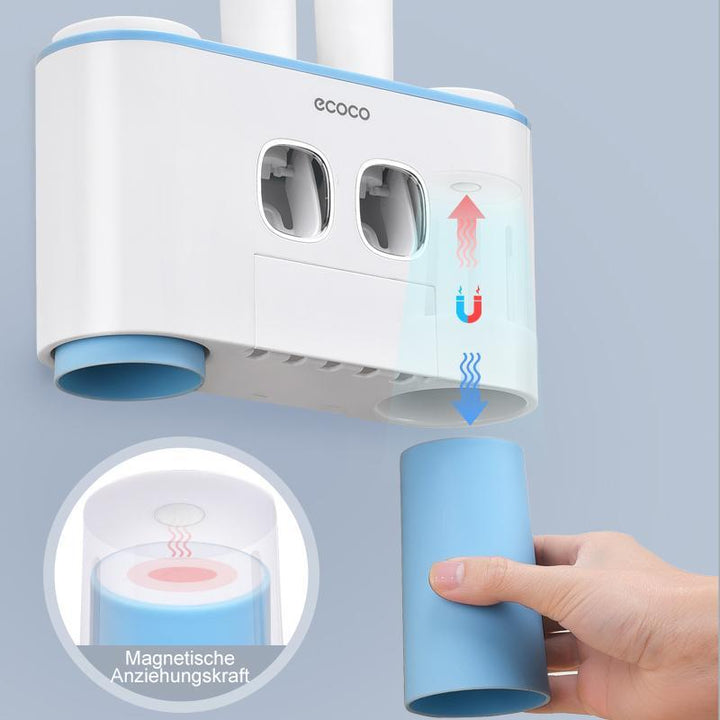 Lisslune | Automatic Toothbrush Holder and Toothpaste Dispenser Set