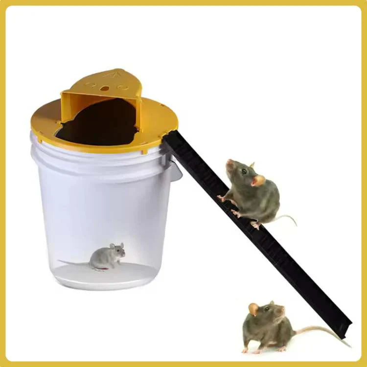 Lisslune | SmartCatch Hands-Free Mouse Trap | Safe for Families & Pets, Multiple Capture System for Effective Rodent Control