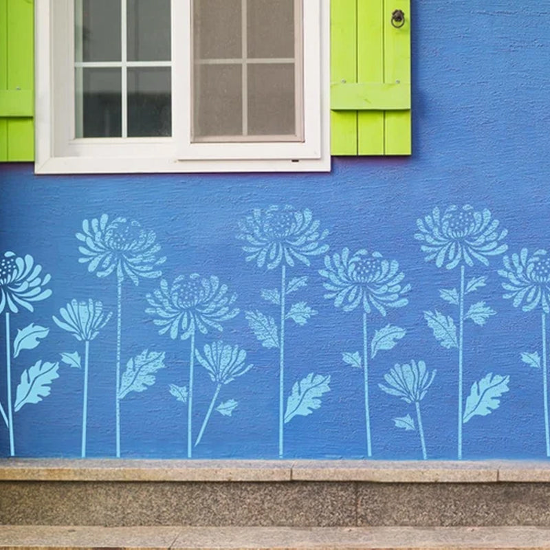 Lisslune | Large Flower Stencils for Garden Fence