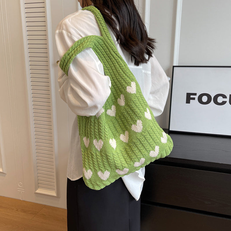 Lisslune | Knit Love Tote Bag