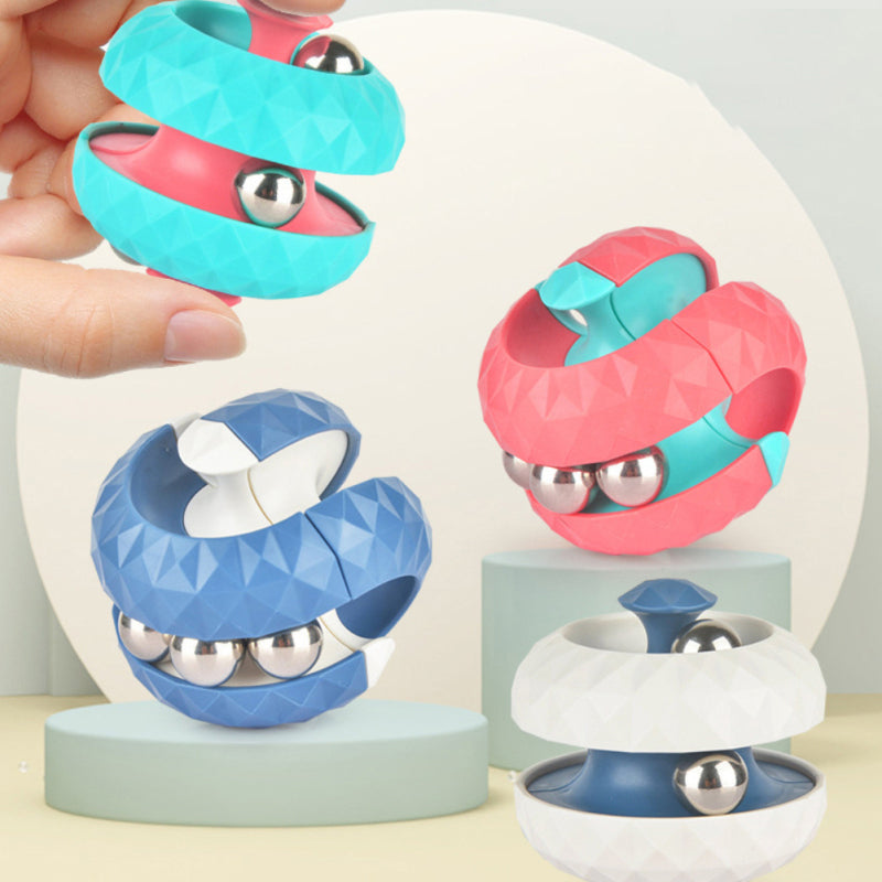 Lisslune | Creative Finger Spinner Decompression Toy with Rolling Ball