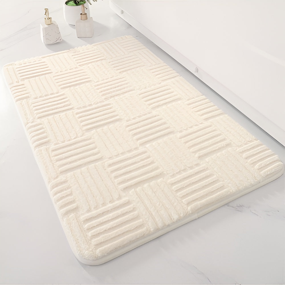 Lisslune | Vivid Grid Absorbent Bath Mat