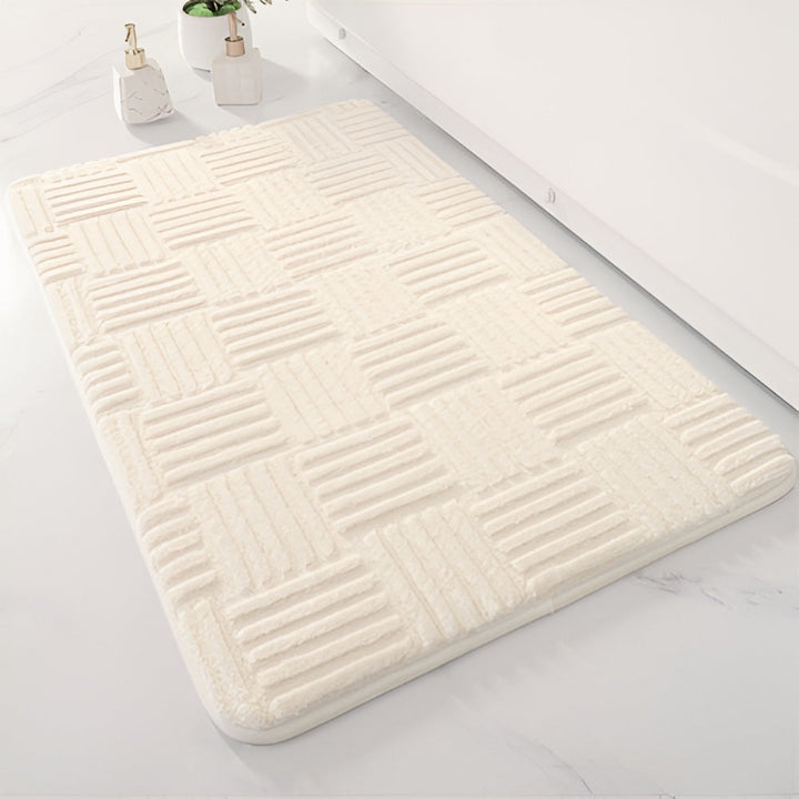 Lisslune | Vivid Grid Absorbent Bath Mat