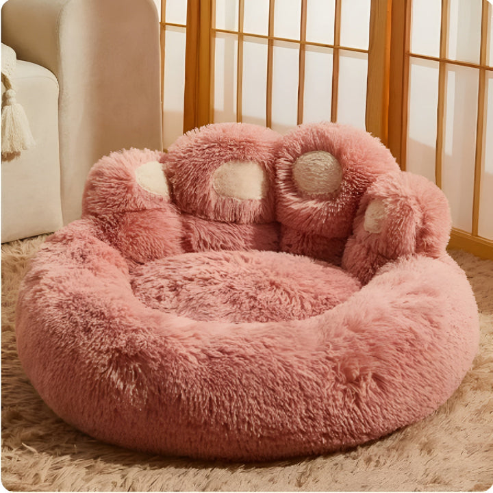 Lisslune | Furry Paw-Shaped Pet Bed