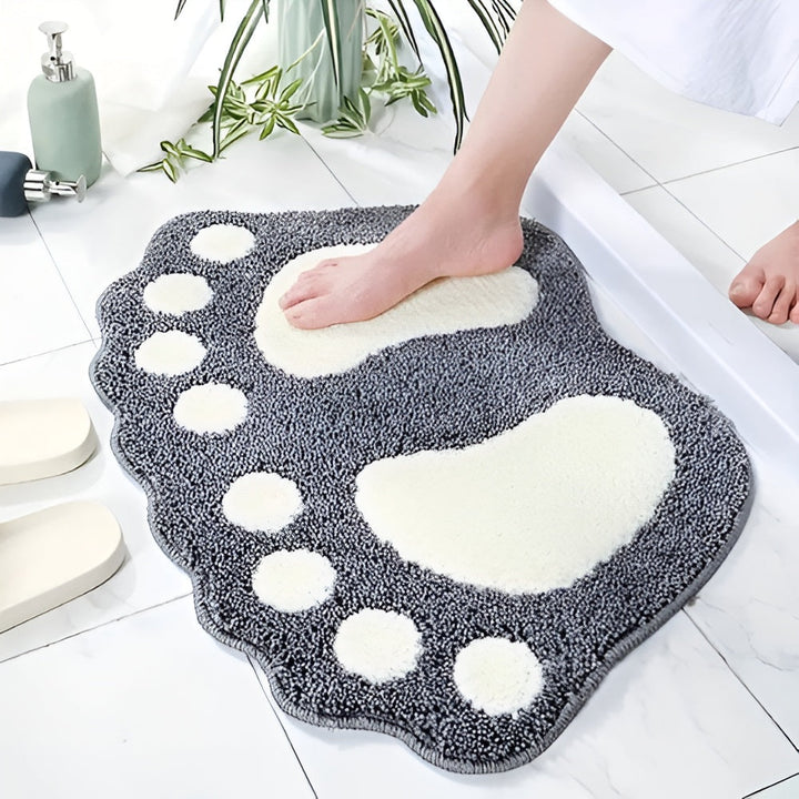 Lisslune | Cute Paw Print Bath Mat