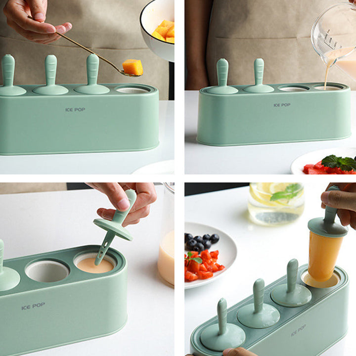 Lisslune | Silicone Ice on a Stick Ice Cream Mold Set