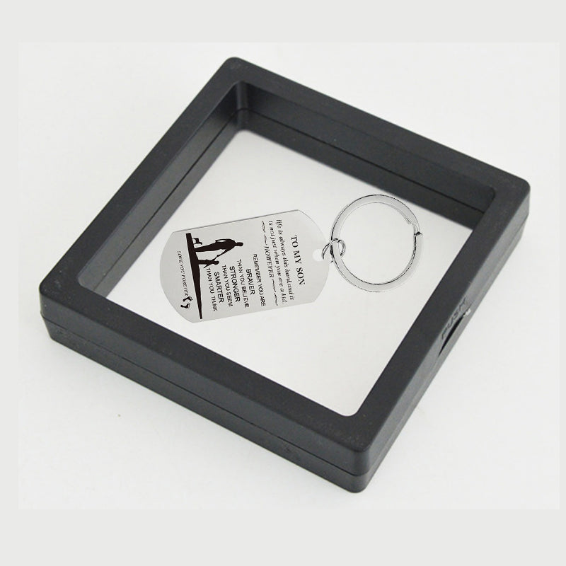 Lisslune | Mother's Day Engraving Metal Keychain with Box