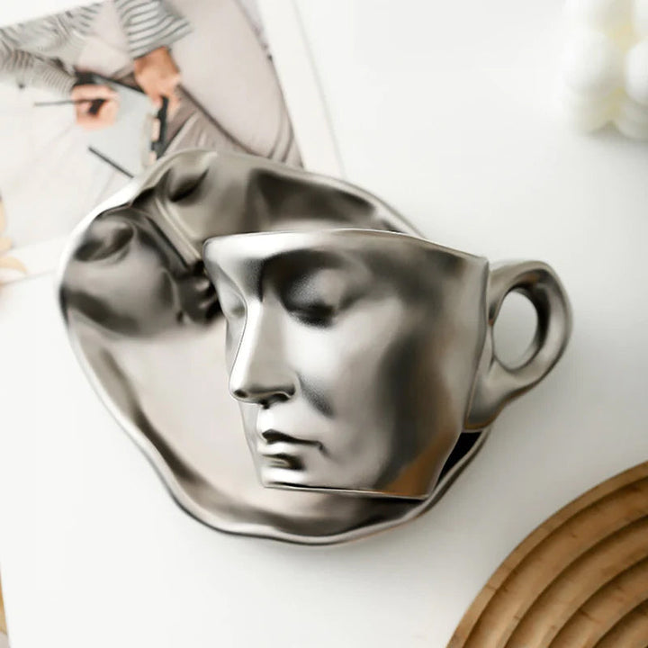 Lisslune | Kyssnades Face ceramic coffee mug