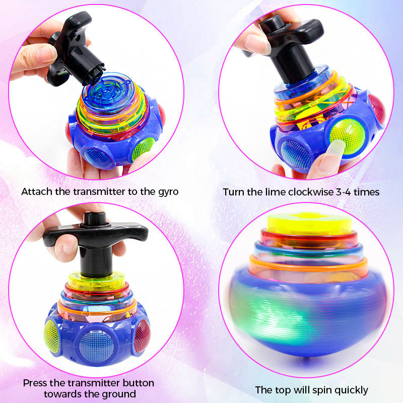 Lisslune | Music Blitz Spinner Toy with Launcher