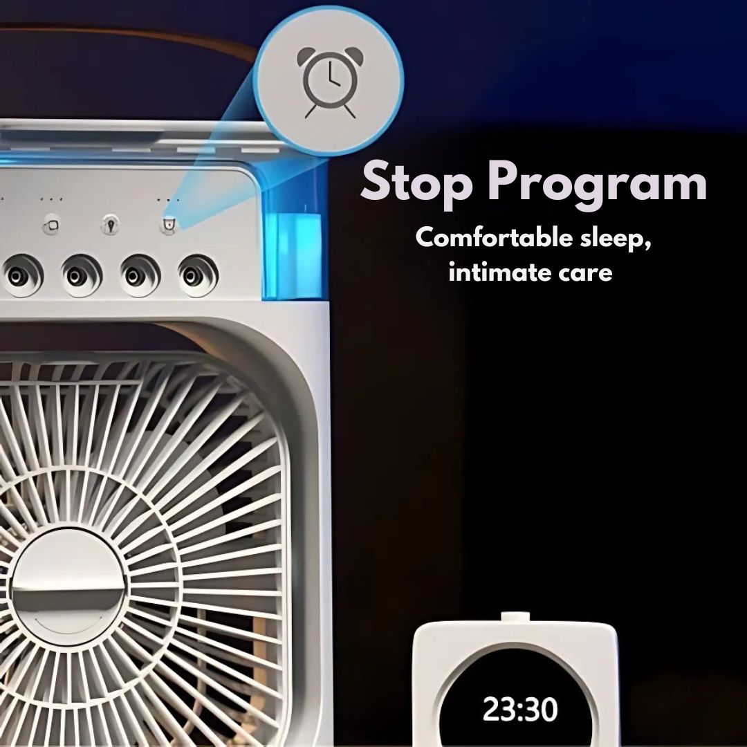 Lisslune | 3-in-1 Air Cooler Humidifier | Portable, Adjustable Fan Speeds & Ideal for Bedrooms, Offices & Small Spaces