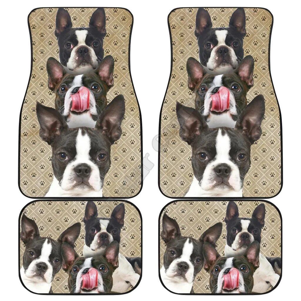 Lisslune | Funny Boston Terrier 3D Car Mat