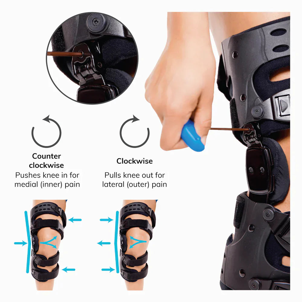 Lisslune | Osteoarthritis Relief Knee Brace | Medial and lateral OA support for bone-on-bone arthritis pain