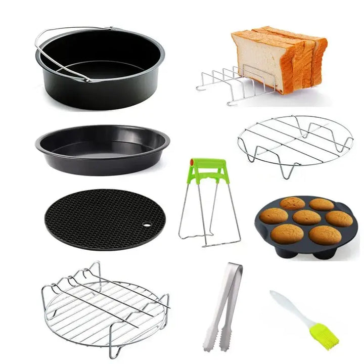 Lisslune | Frymaster | Airfryer Accessories 10-piece Set | Versatile and Practical | Make Every Meal a Celebration