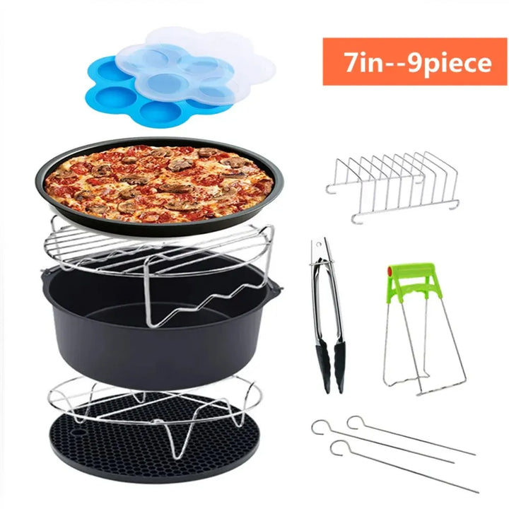Lisslune | Frymaster | Airfryer Accessories 10-piece Set | Versatile and Practical | Make Every Meal a Celebration